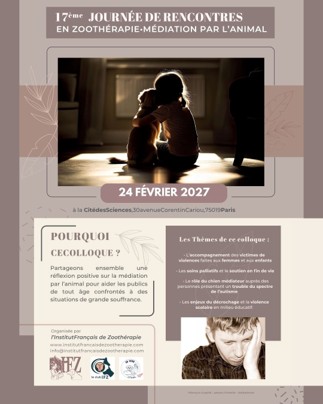 (lien) Prochain colloque de l&rsquo;Institut Français de Zoothérapie le 24/02/2027